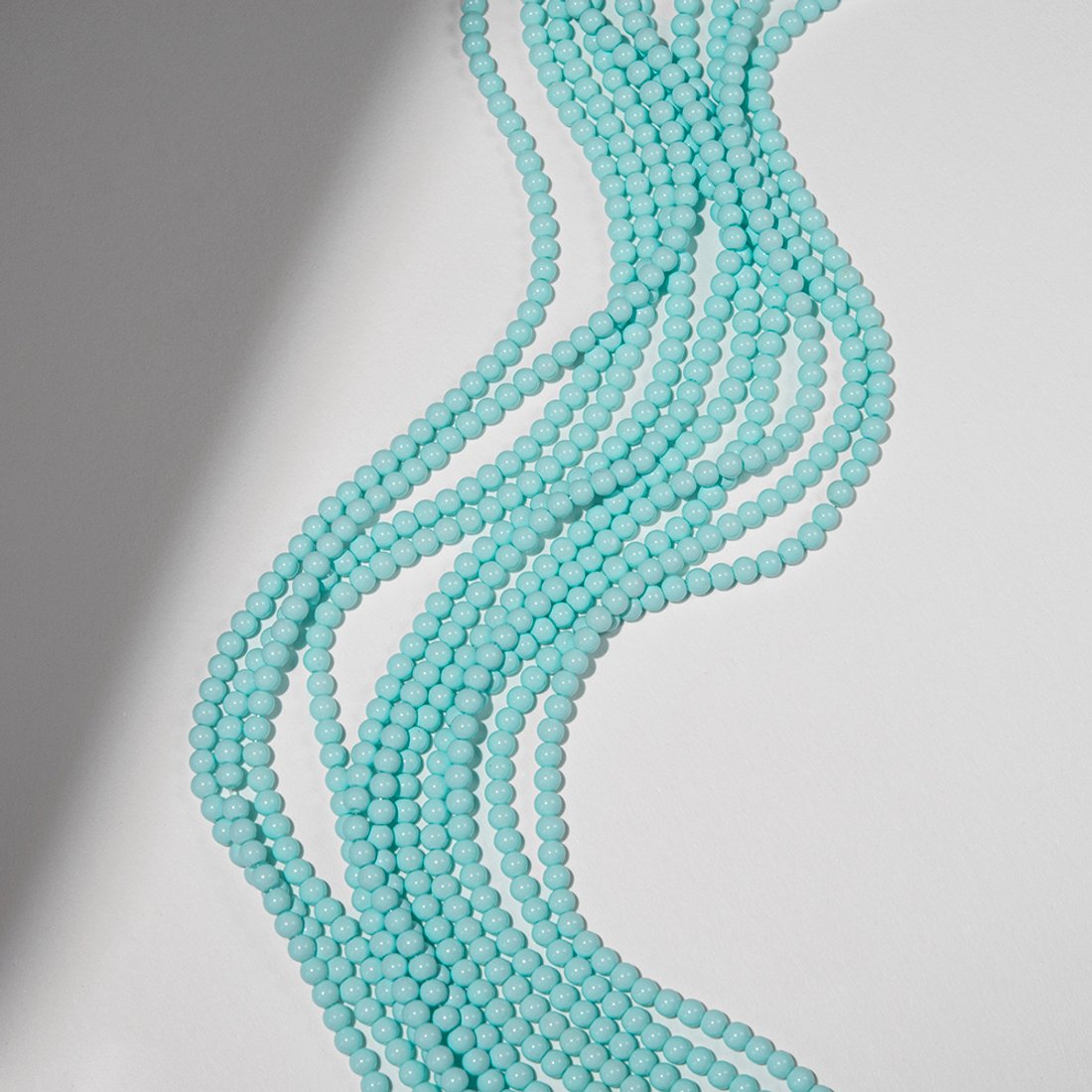 Хрустальный жемчуг, оттенок "Мятный макарун", шар 4,2мм