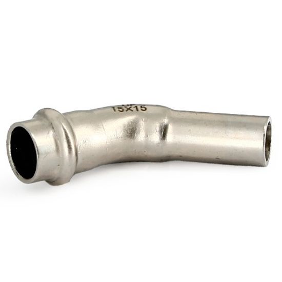 Угол-вставка 45° пресс Uni-Fitt 28 мм из нержавеющей стали 780S2840