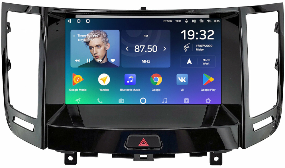 Магнитола для Infiniti FX35, FX37, FX50, FX30D S51 2008-2012, QX70 S51 2013-2018 (рамка тип 1 черный глянец) - Teyes SPRO+ монитор 9" IPS на Android 10, ТОП процессор, 4Гб+32Гб, 4G SIM-слот