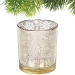 Подсвечник «Снегопад» 7*7,8 см, Золото