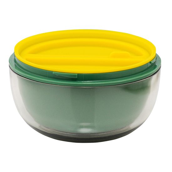 Ланч-бокс meals, 800 мл, светло-серый/зеленый