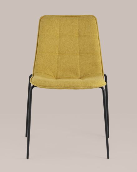 Стул Мелани рогожка желтый