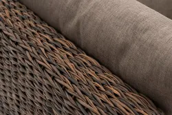 "Лунго" модуль диванный угловой с подушками, цвет коричневый (гиацинт)