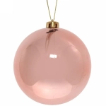 Новогодний шар 15 см «Глянец», розовое золото