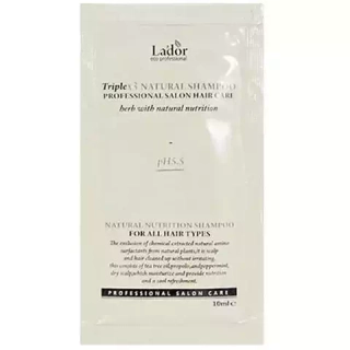 Шампунь для волос с эфирными маслами LADOR Triplex Natural Shampoo 10 мл