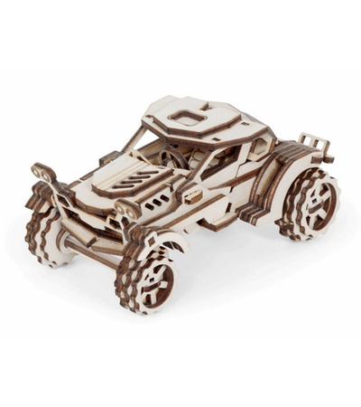 Деревянный конструктор Lemmo Спорткар Скат, 218 деталей