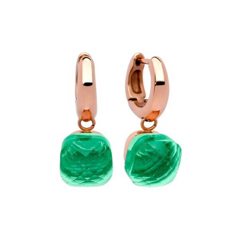 Серьги Qudo Firenze smaragd 300086 G/RG
