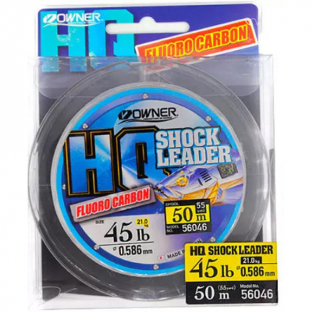 Леска Owner HQ Shock Leader Fluorocarbon 0,378мм 50м