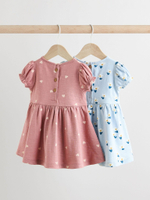 Платье для девочки Next AC0-594, 2 шт., Розовый, Голубой