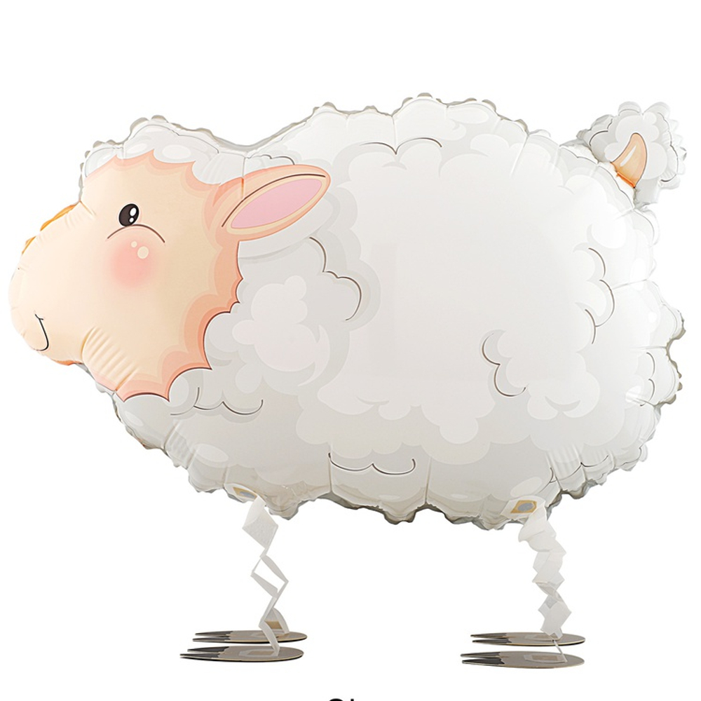 Шар Фольгированный Овечка (Белый)