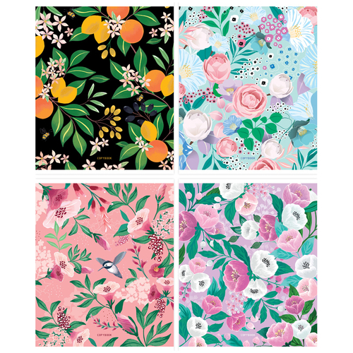Тетрадь 48л., А5, линия ArtSpace "Цветы. Flower collection", эконом