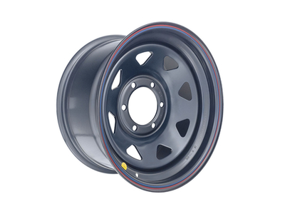 Диск усиленный стальной черный 6x139,7 8xR16 d110 ET-10 (треугольник мелкий) 1680-63910BL-10A17X