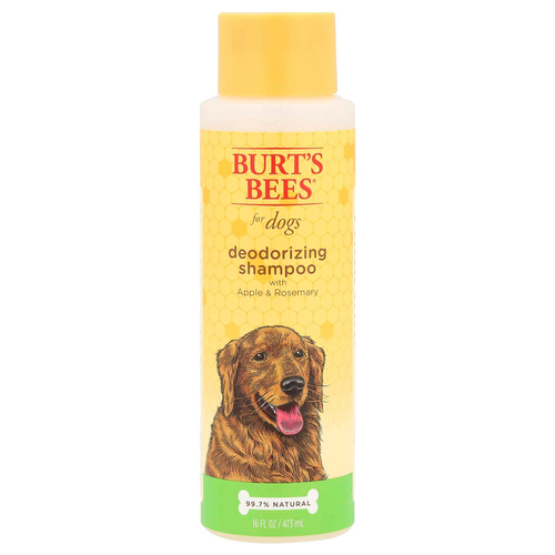 Burt's Bees, Дезодорирующий шампунь для собак с яблоком и розмарином, 473 мл (16 жидк. унц.)