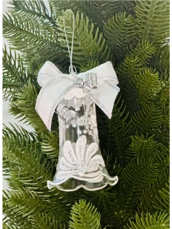 Елочное украшение "Колокольчик Хрустальный" 9 см.