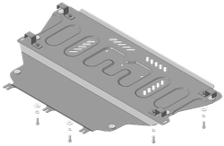Защита картера двигателя, КПП. 2 мм, Сталь. для Ford Kuga 2013-2019, Motodor.70706