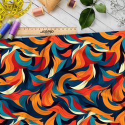 Ткань премиум таффета волшебные волны