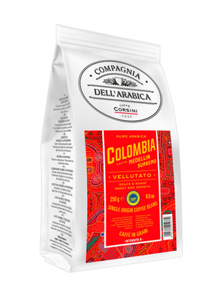 Кофе в зернах Compagnia Dell`Arabica Colombia Medellin Supremo, 250 г (Компания Дель Арабика)