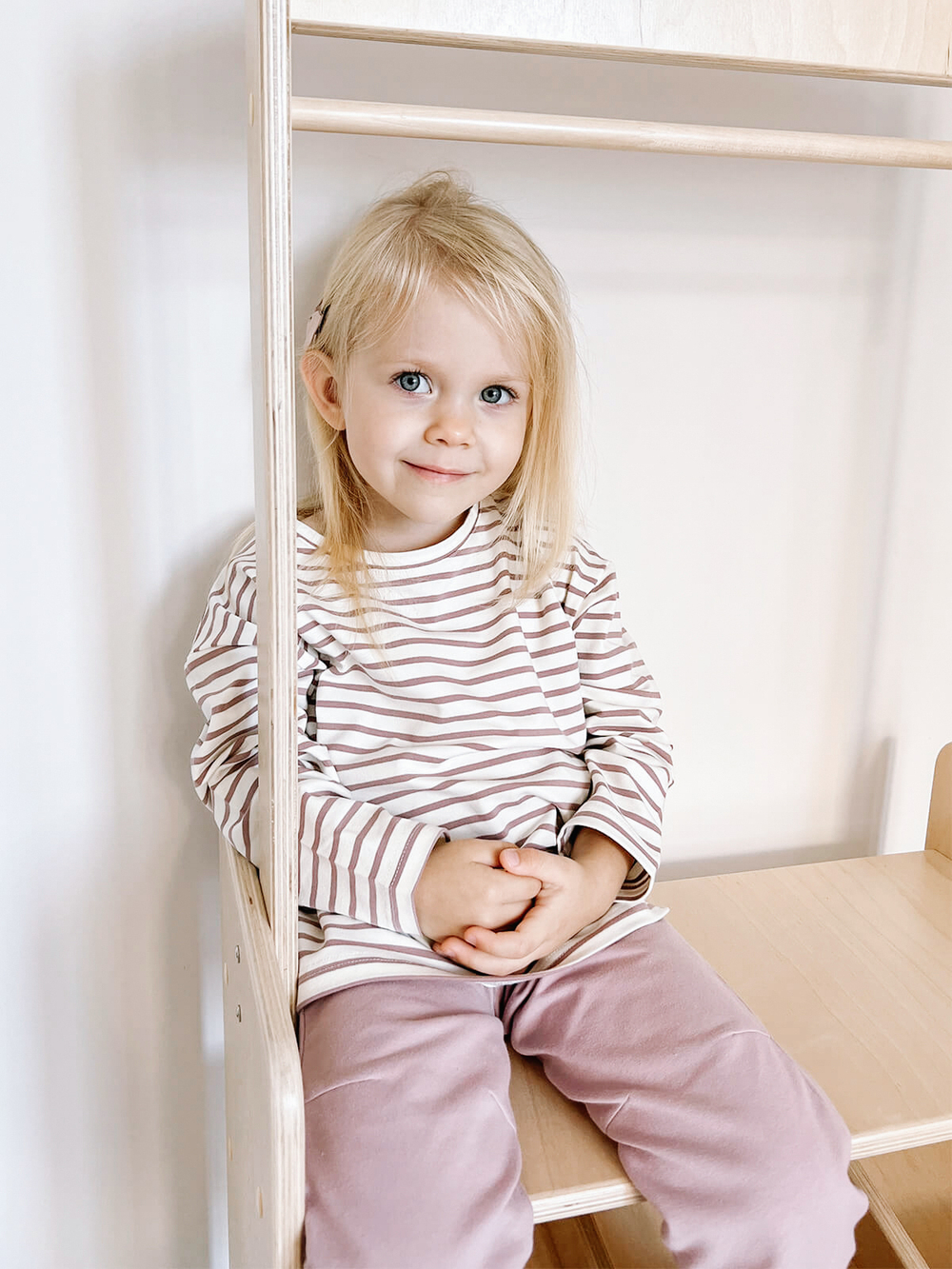 Лонгслив Mjölk в полоску