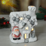 Сувенир новогодний с подсветкой "Домик" 10*7*12см, батарейки в комплекте