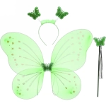 Карнавальный набор (крылья, ободок, палочка) «Фея Нежность» (крылья 49*38 см), Зеленый