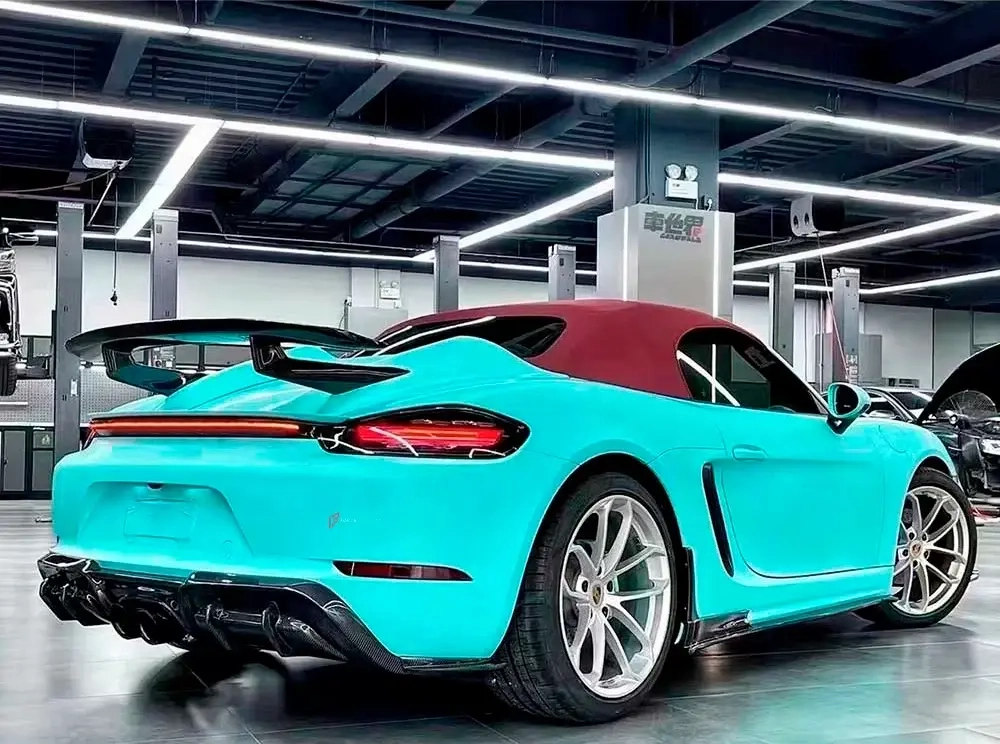 Карбоновый спойлер в стиле GT3 для Porsche 718 982 Cayman/Boxster 2016+ Порше