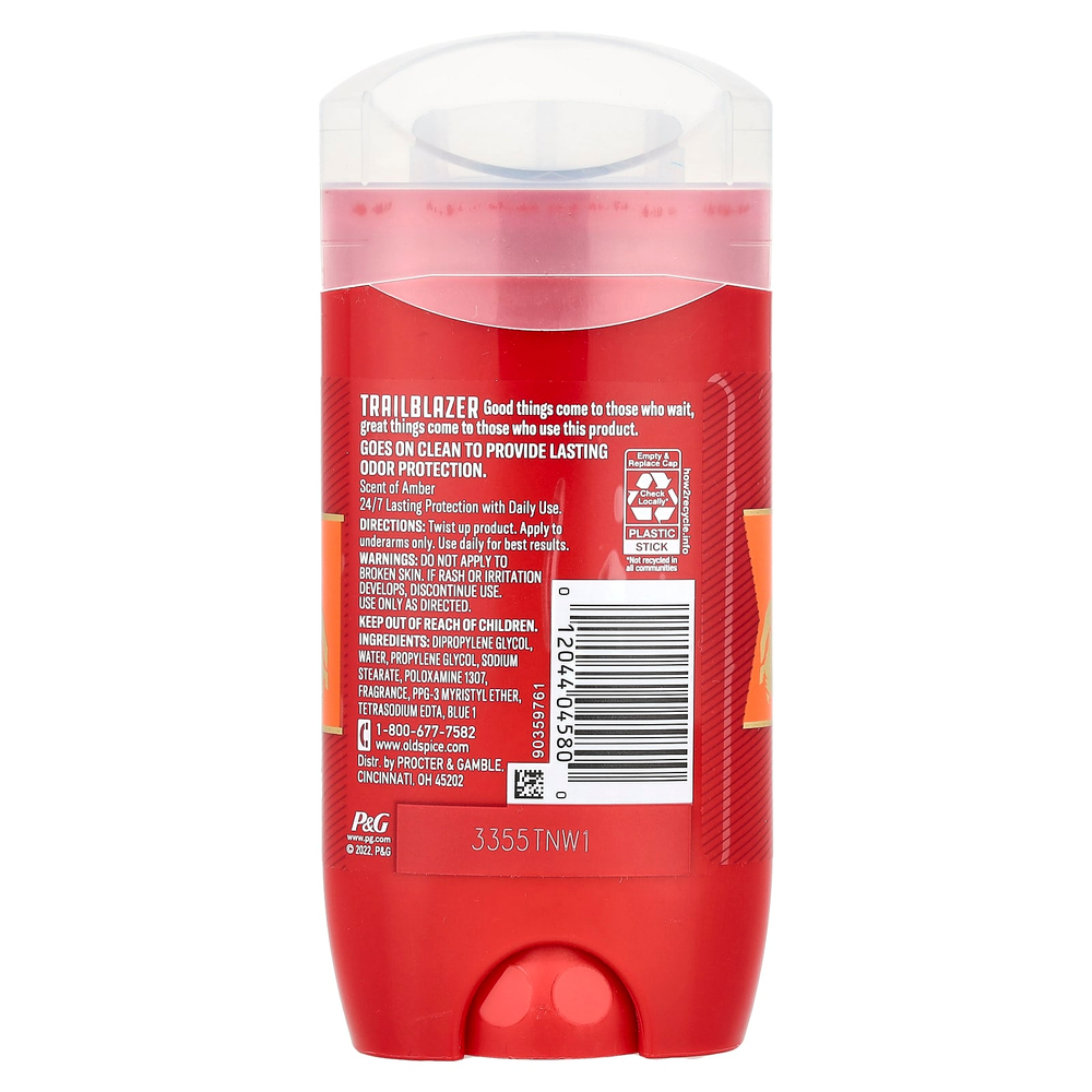 Old Spice, Дезодорант Trailblazer, янтарный, 85 г (3 унции)