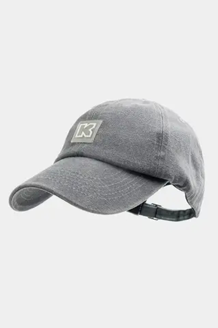 Кепка KUL'TURA "Logo K" Garment Dyed Светло-серый