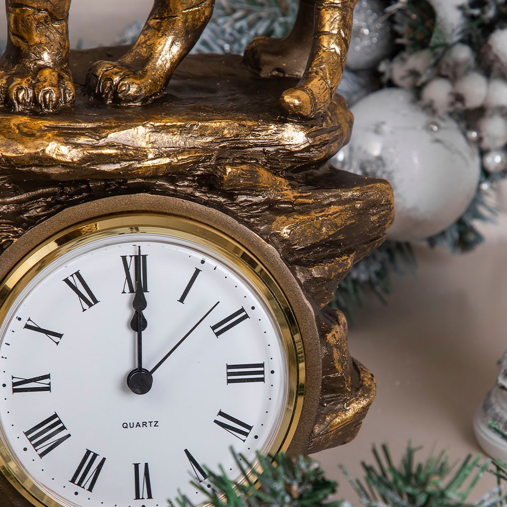 Часы Тигр Бронза