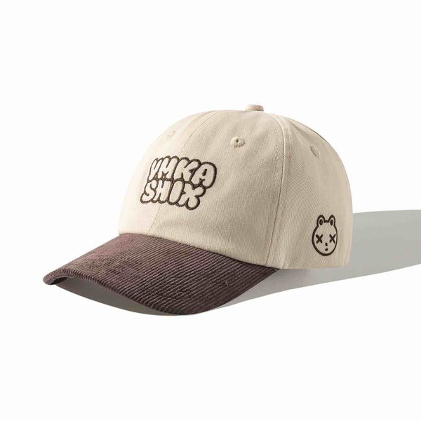 Кепка Block Graffiti logo коричневая/бежевая - фото 2