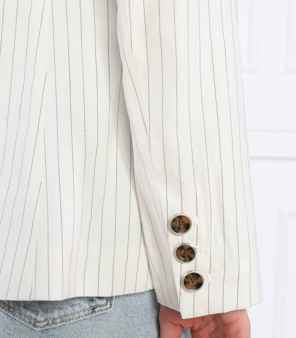 льняной пиджак GUESS - кремовый (W3GN39 WFCV0)