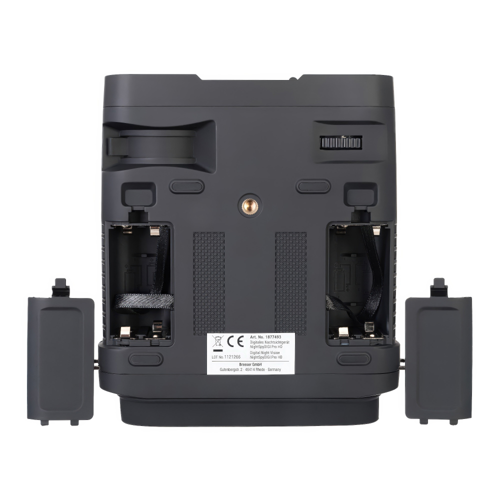 Бинокль ночного видения Bresser NightSpyDIGI Pro FHD 3,6x, цифровой - Поддержка внешних аккумуляторов и функция автоотключения для экономии энергии.