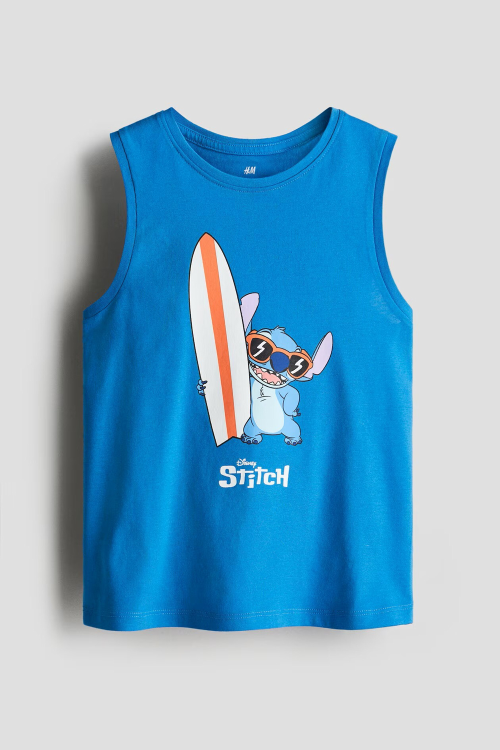 H&M Футболка без рукавов с принтом, синий
