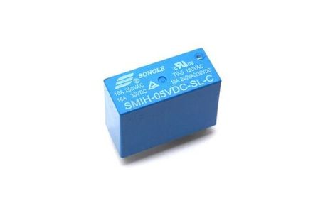 Реле DC 5V (8 контактов, 1 группа, переключающее) 16А