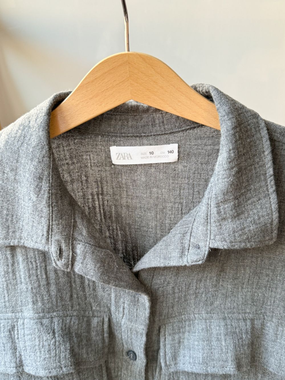 Хлопковая рубашка Zara, 140