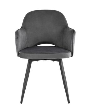 Стул Венера вращающийся, велюр серый NP