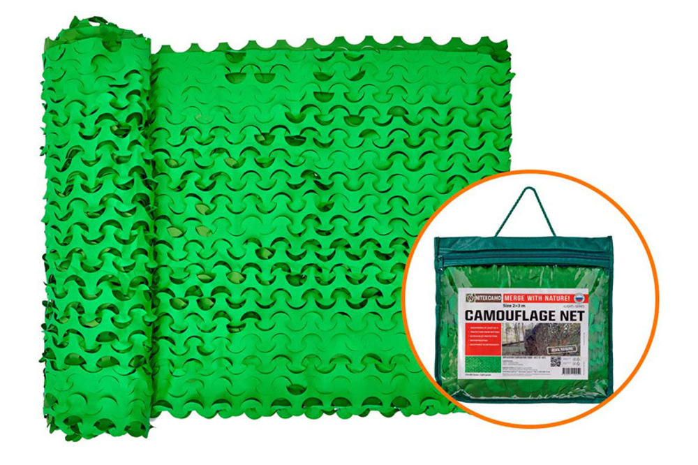 Маскировочная сеть Нитекс Лайт зеленый светло-зеленый 2х3 м