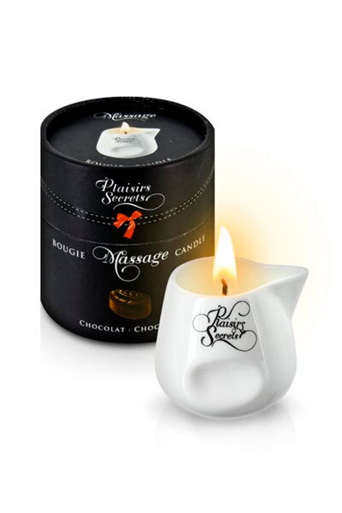 826011 / MASSAGE CANDLE CHOCOLATE 80ML Свеча с массажным маслом Шоколад 80 мл