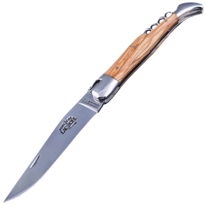 Нож складной 12см Forge de Laguiole 22121 Model лезвие и штопор, рукоятка из оливы