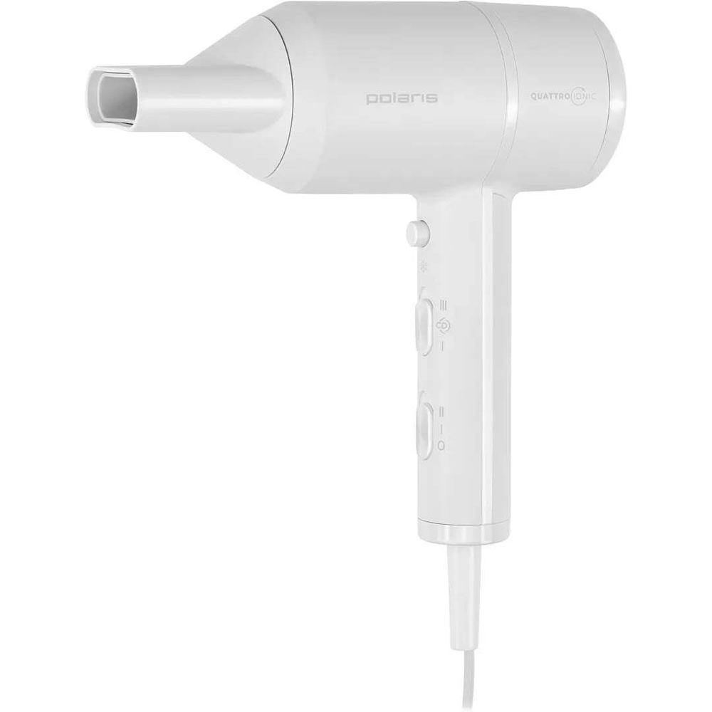 Фен POLARIS PHD 2044Ti Quattro Ionic белый/серый