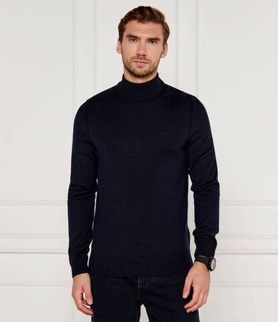 Шерстяной гольф Avac_M BOSS ORANGE - темно-синий(50501761)