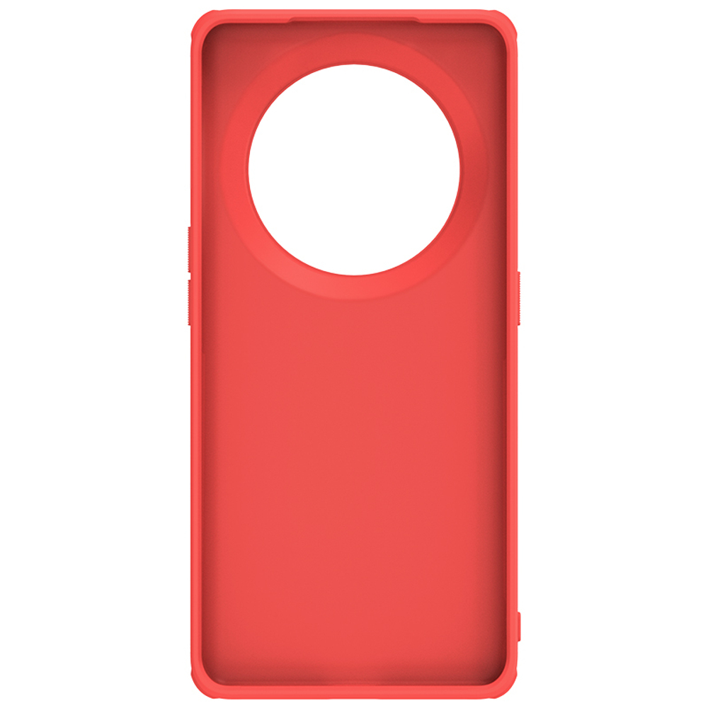 Чехол усиленный красного цвета от Nillkin для OPPO Find X6 Pro, серия Super Frosted Shield Pro