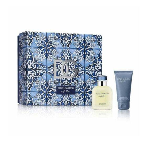 Мужской парфюмерный набор Dolce & Gabbana Light Blue с Eau de Toilette 2 предмета