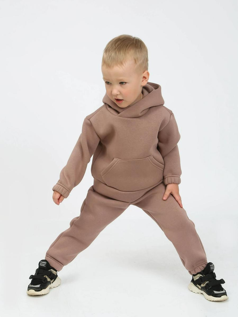 Костюм д/мальчика флис "Амулет-10" КМ-793/10, р.104, коричневый (Ивашка)