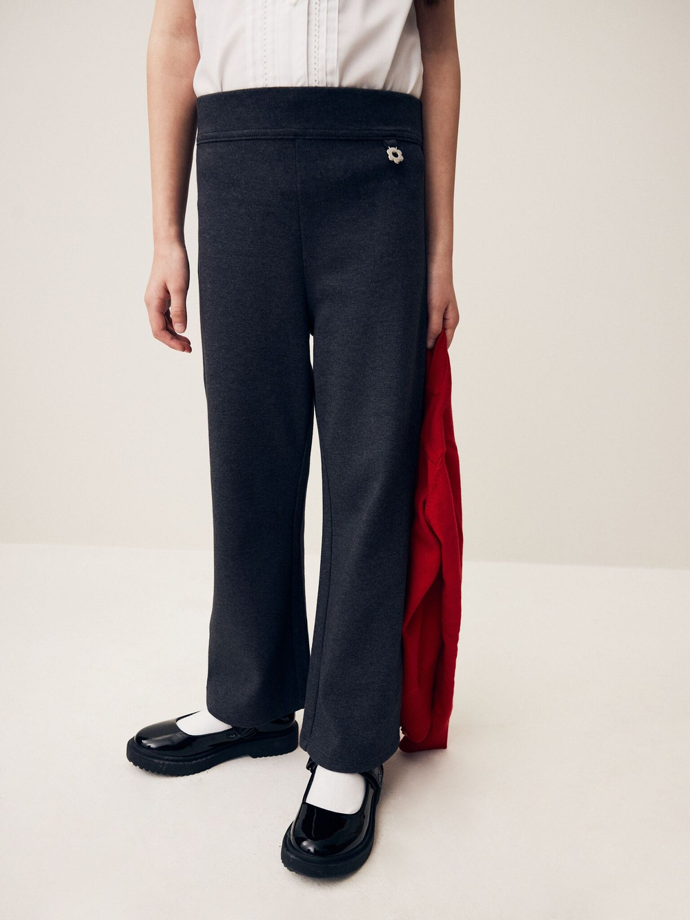 Брюки школьные для девочки Next Q76-907, 2 шт., Темно-серый