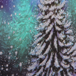 Пакет подарочный «Искристая ёлочка» 31*42*12 см, микс