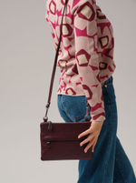 Сумка кросс-боди Deboro 3017 бордо