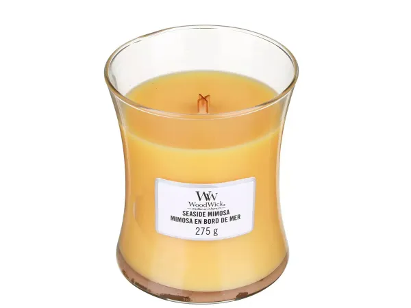 WoodWick Seaside Mimosa - Ароматическая свеча с ароматом цитрусовых, винограда 275 г