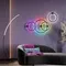 4386/24WL HIGHTECH ODL23 000 черный/металл Настенный светильник IP20 RGB динамическая подсветка ПДУ в комплекте LED 24W 3000K OMEN