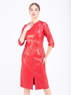 Платье женское кожаное, платье экокожа