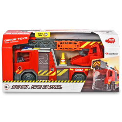 Dickie SOS - Пожарная бригада с лестницей Scania Свет Звук 3716017 / артикул   3716017  / GTIN 4006333073380